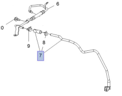 Opel İnsignia A16XHT Benzinli Motor Turbo Komprasör Su Geri Dönüş Borusu İbraş Marka IBR-21193