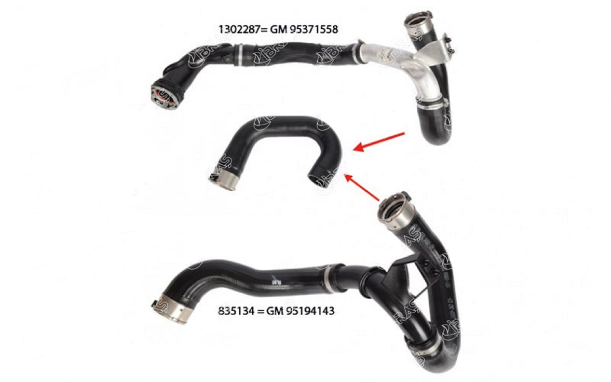 Opel Mokka 1.6 Dizel Motor Turbo Çıkış Hortumu Metal Boru Hariç İbraş Marka IBR-21724