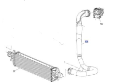 Opel Mokka 1.6 Dizel Motor Turbo Çıkış Hortumu  İbraş Marka IBR-21725
