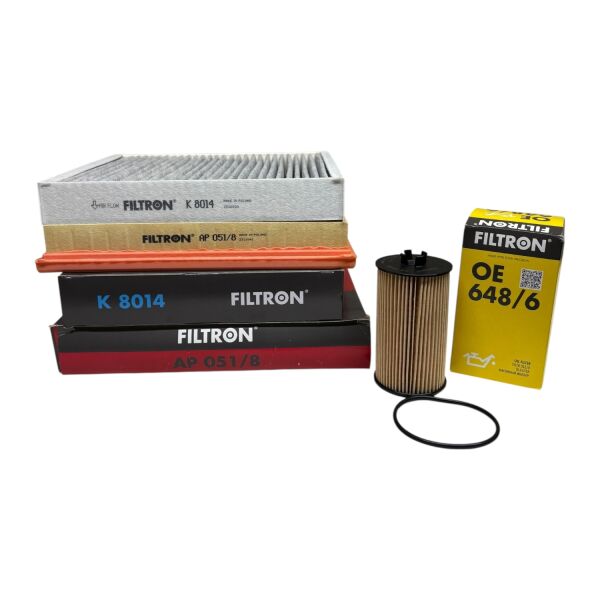 Chevrolet Cruze 1.6 (A16XER) Bakım Filtre Seti (Karbonlu Polen) Filtron Marka