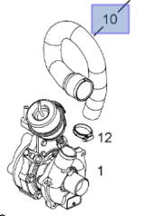 Opel Astra H 1.3 Dizel Motor Turbo Hortumu İbraş Marka