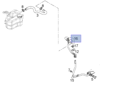 Opel Astra J A16LET Benzinli Turbo Motor Su Komprasör Geri Dönüş Borusu İbraş Marka