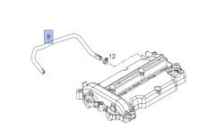 Opel Astra H Z14XEP Motor Havalandırma Hortumu İbraş Marka