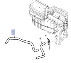 Chevrolet Captiva C100 Kalorifer Su Giriş Hortumu İbraş Marka IBR-21703