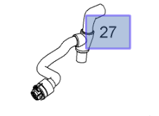 Opel Astra G Y17DT Motor Kalorifer Su Çıkış Hortumu İbraş Marka