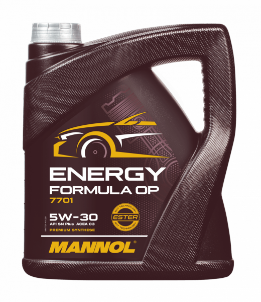 Motor Yağı 5W30 Energy Formula OP C2-C3 5LT Mannol Marka 7701