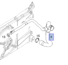Opel Corsa D Z10XEP Benzinli Motor Radyatör Giriş Hortumu İbraş Marka