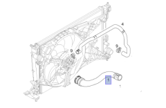 Opel Corsa D 1.6 Benzinli Motor Radyatör Su Giriş Hortumu İbraş Marka