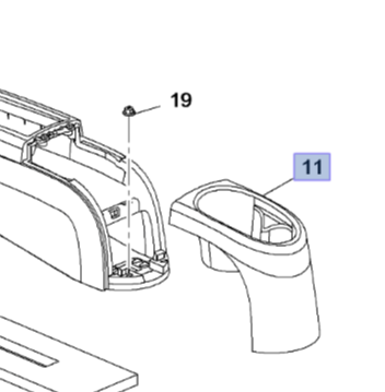 Opel Corsa E Tünel Konsol Kapağı Arka 13432626