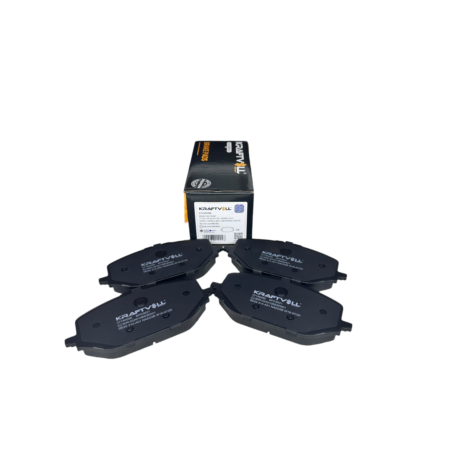 Opel Combo E Ön Fren Balata Takımı Kraftvoll Marka 07160086