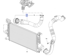 Opel Zafira C 1.4 Benzinli Motor Turbo Hortumu İbraş Marka