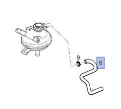 Opel Corsa B X1.2XE Radyatör Ek Su Depo Hortumu İbraş Marka
